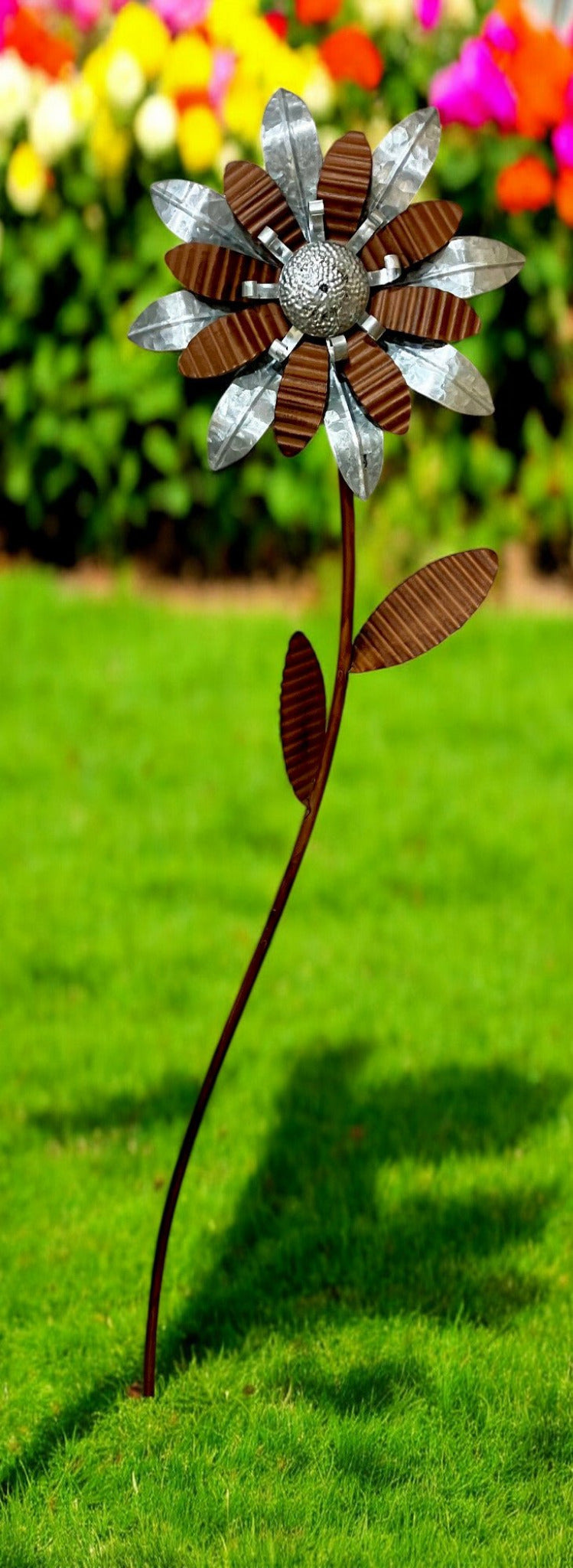 Rusty Leaf Flower Stake - Holland Landscape Supply