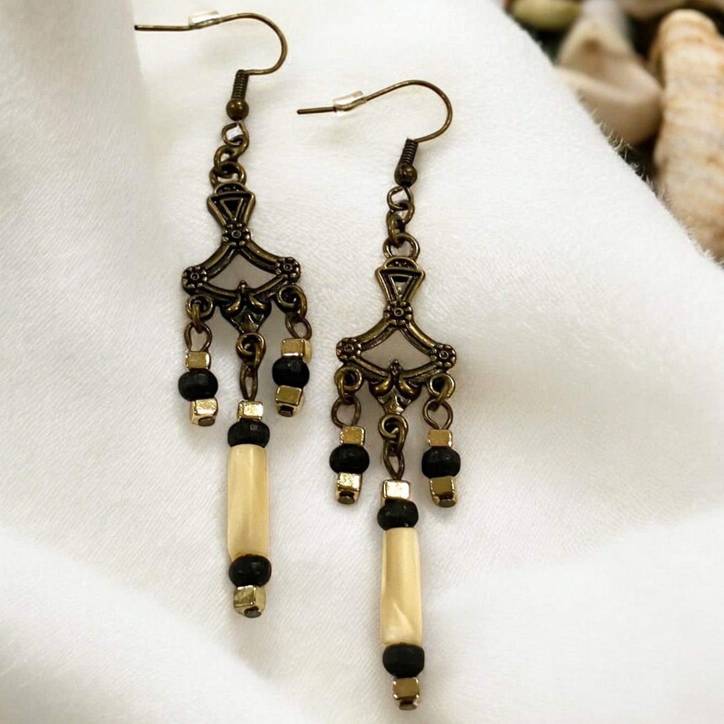 Shell Bead Earrings - Holland Landscape Supply