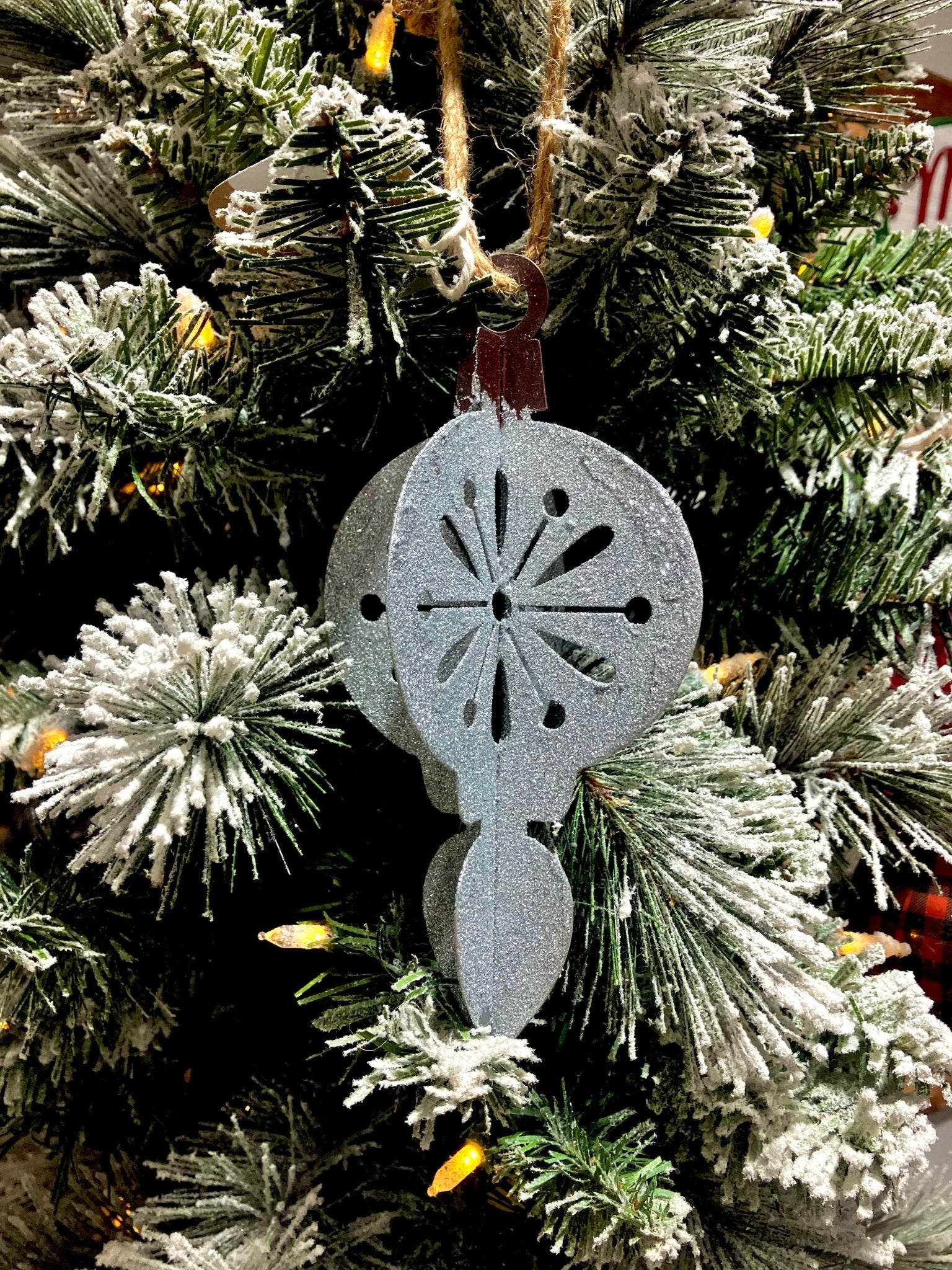Silver Metal Christmas Ornament - Holland Landscape Supply