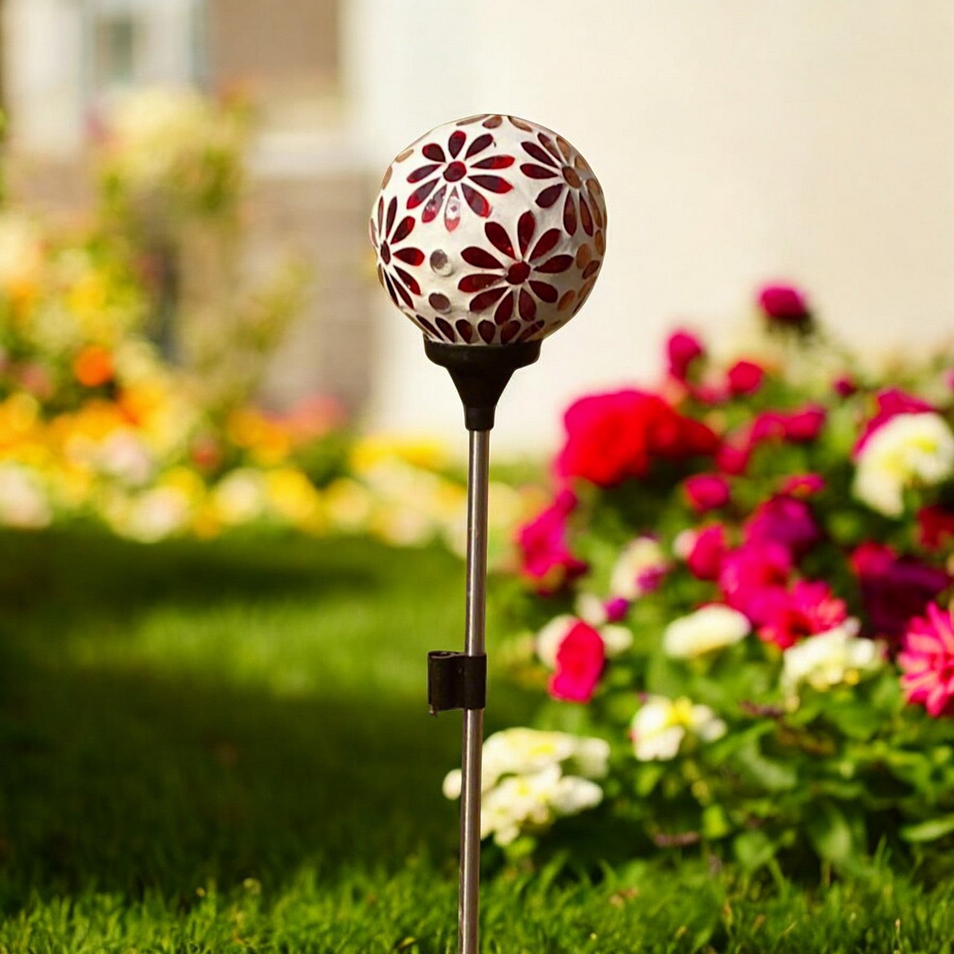Solar LED Mosaic Garden Stakes - Holland Landscape Supply