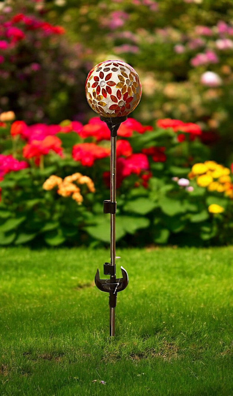 Solar LED Mosaic Garden Stakes - Holland Landscape Supply