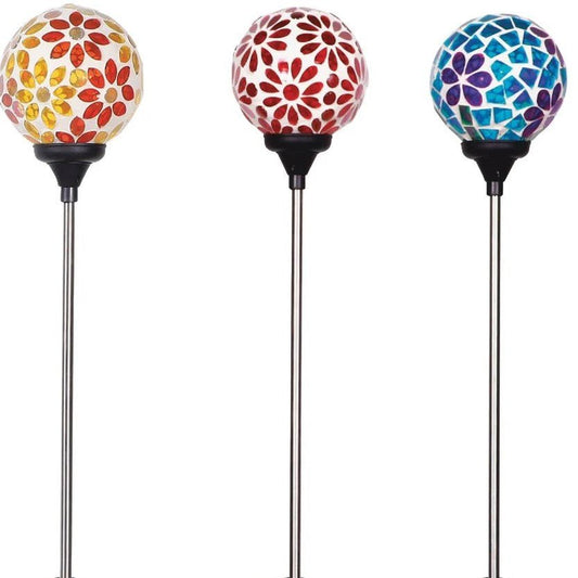Solar LED Mosaic Garden Stakes - Holland Landscape Supply