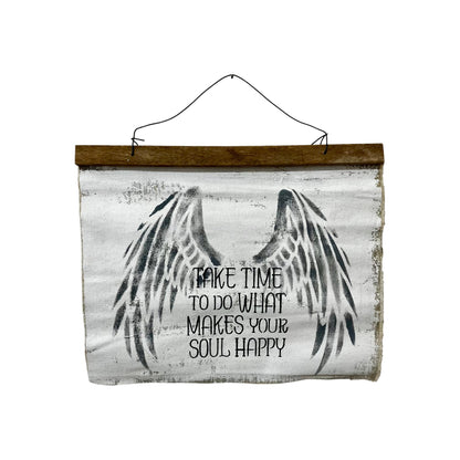 Take Time Canvas Wall Hanging - Holland Landscape Supply