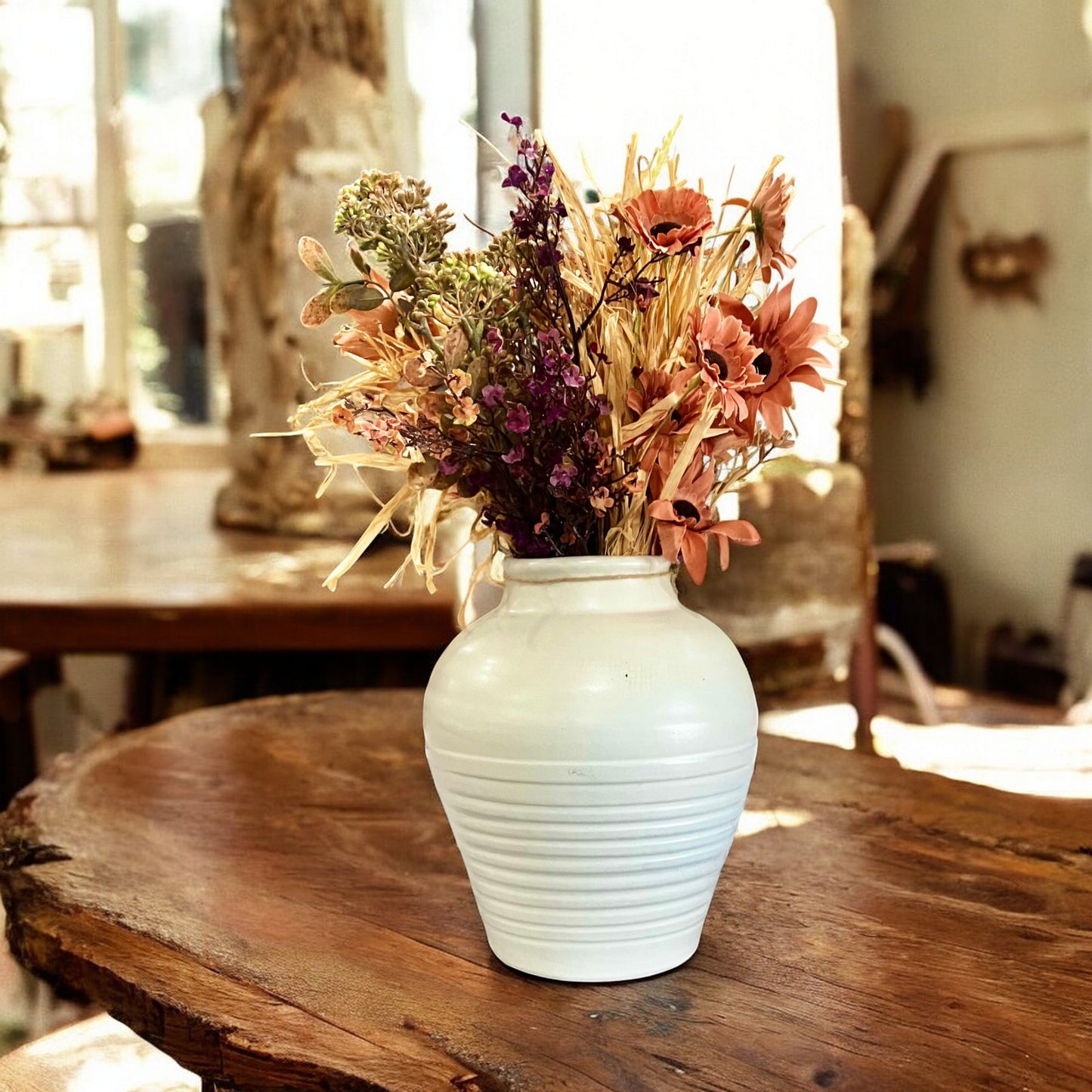 White Clay Vase