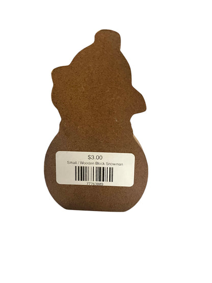 Wooden Block Snowman - Holland Landscape Supply