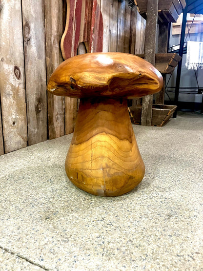 Wooden Mushroom Stool - Holland Landscape Supply