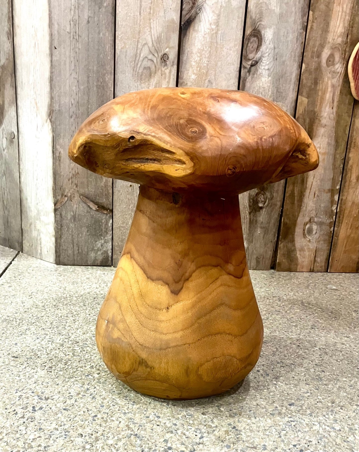 Wooden Mushroom Stool - Holland Landscape Supply
