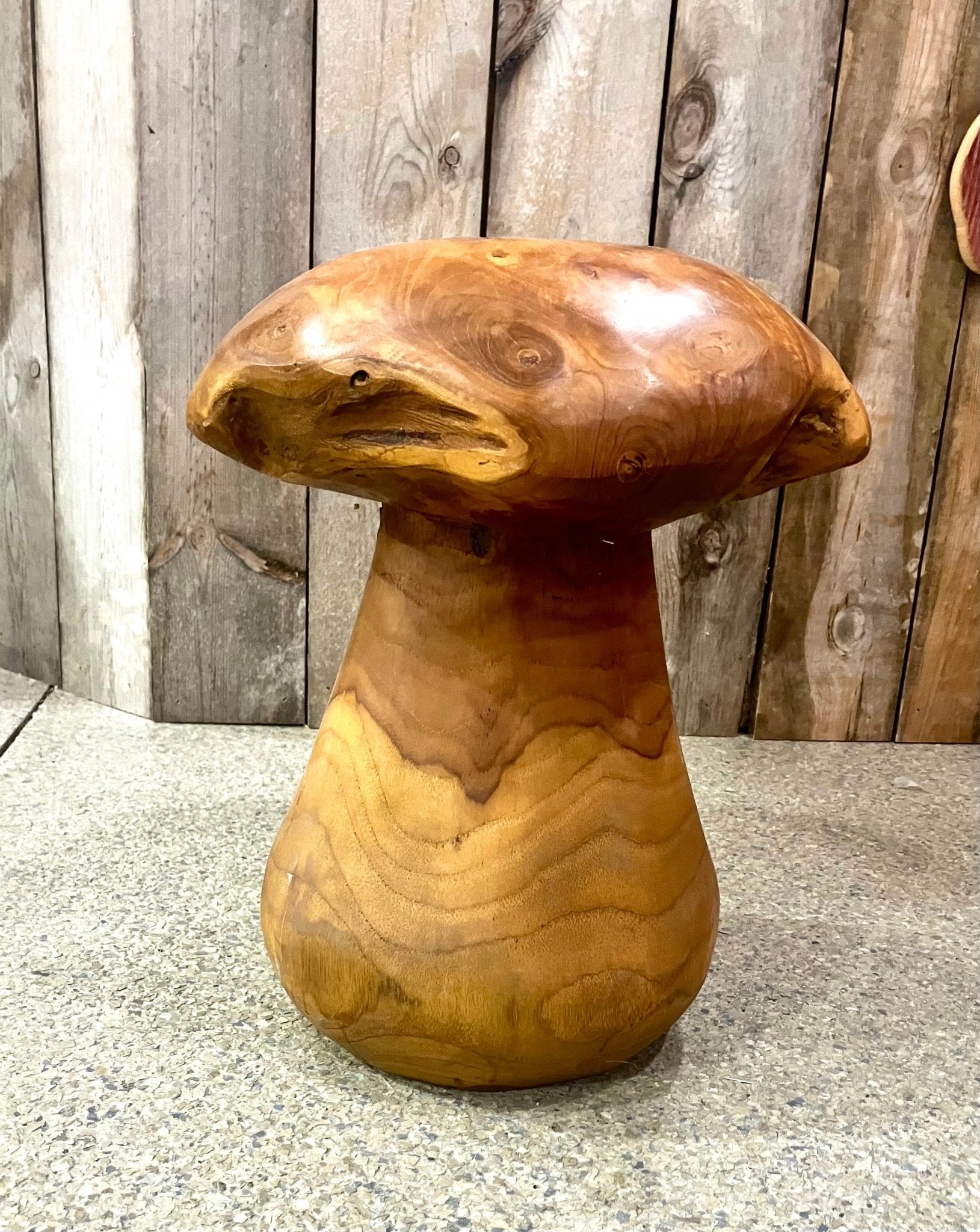 Wooden Mushroom Stool - Holland Landscape Supply