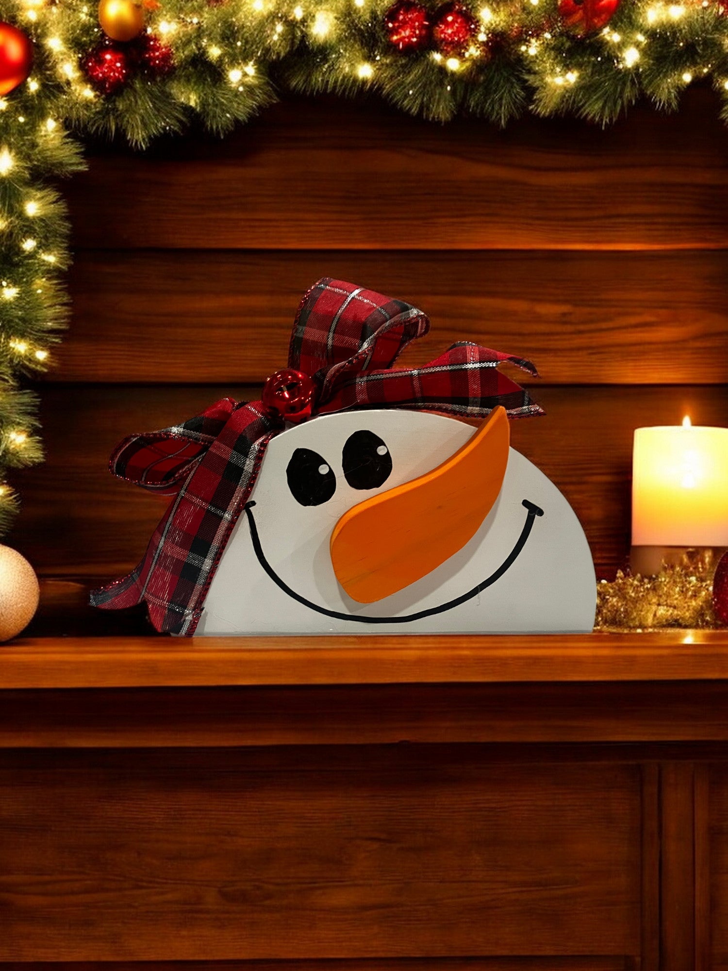 Wooden Snowmen w/ Bells - Holland Landscape SupplyDecoration