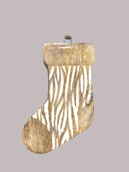 Wooden Stocking Ornament - Holland Landscape SupplyChristmas Ornament