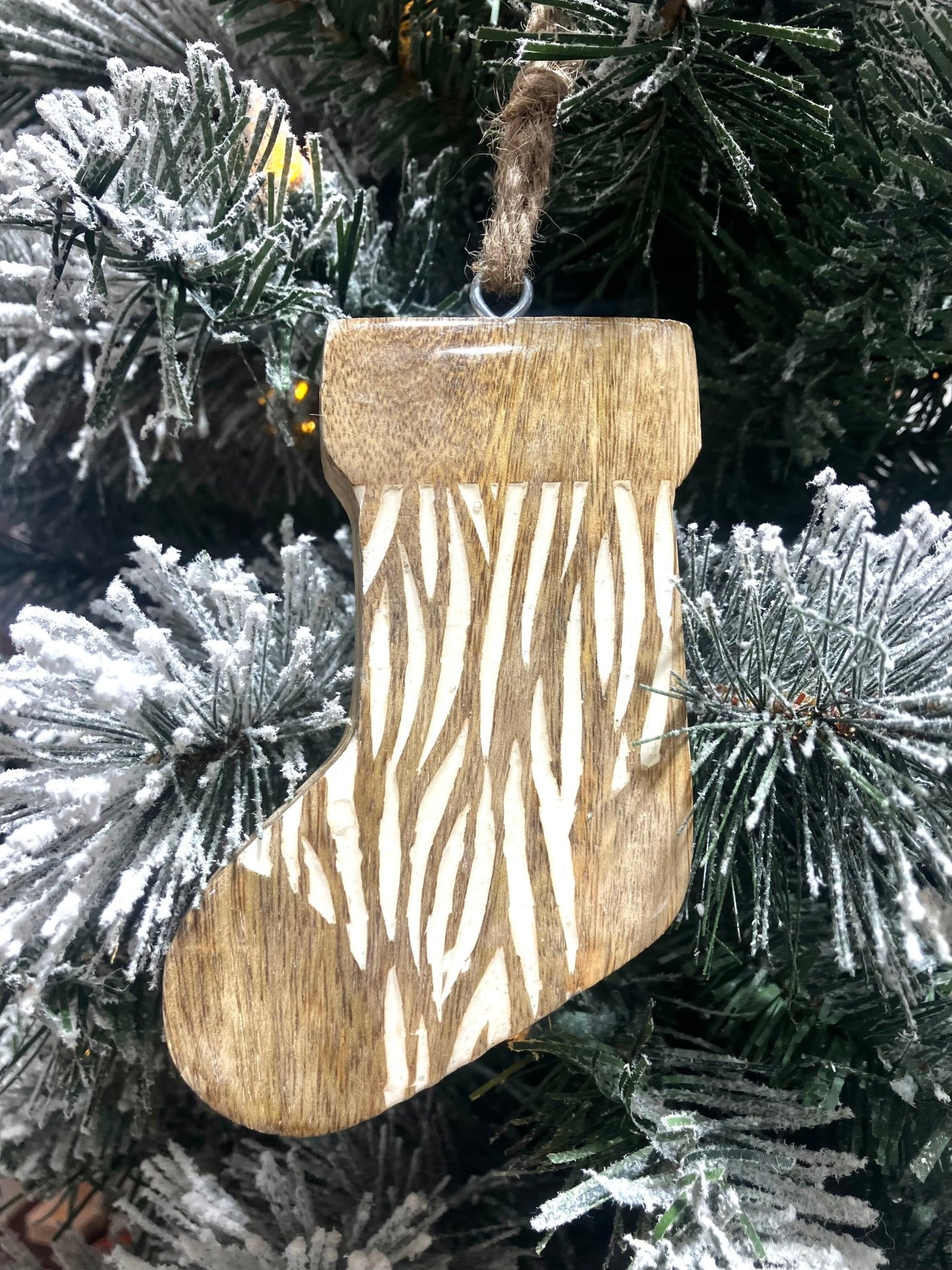 Wooden Stocking Ornament - Holland Landscape SupplyChristmas Ornament