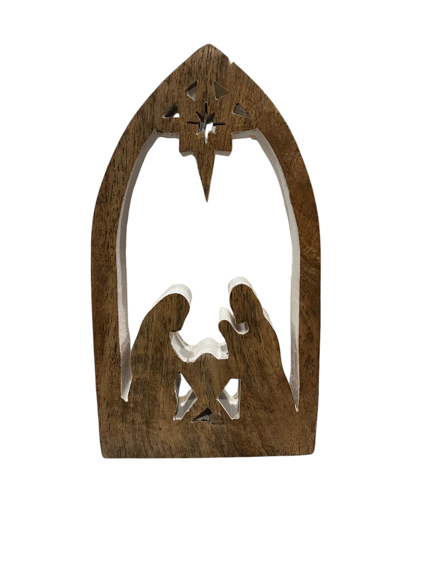 Wood/Enamel Nativity - Holland Landscape Supply