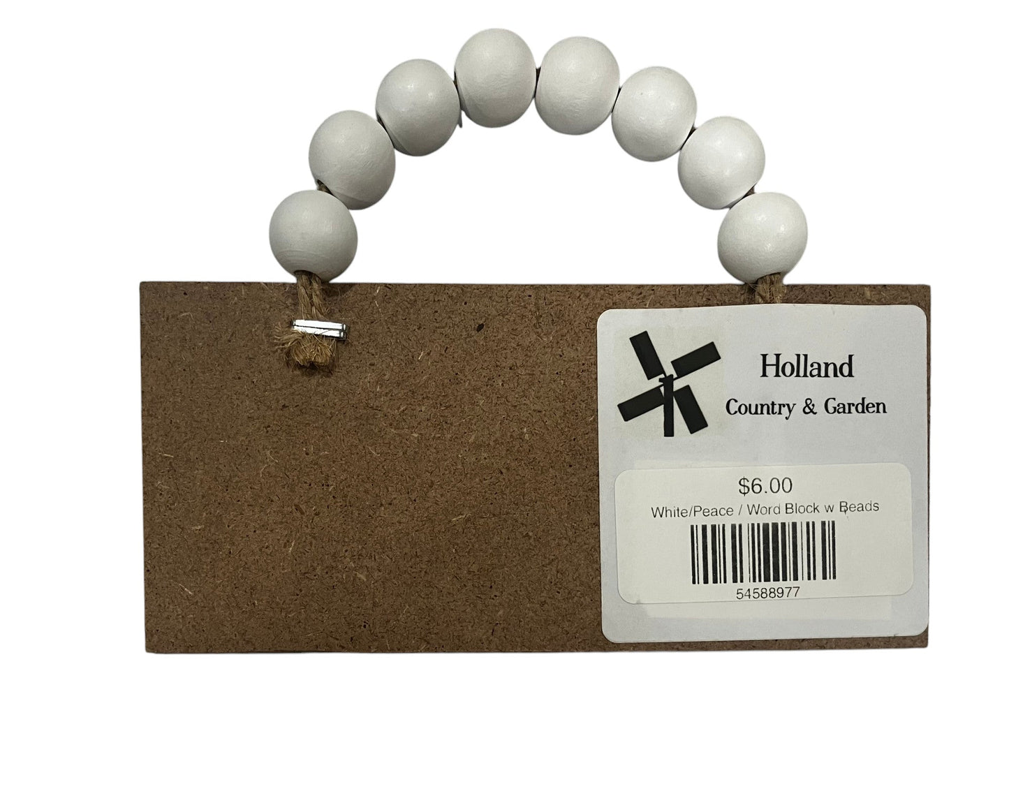 Word Block w Beads - Holland Landscape Supply