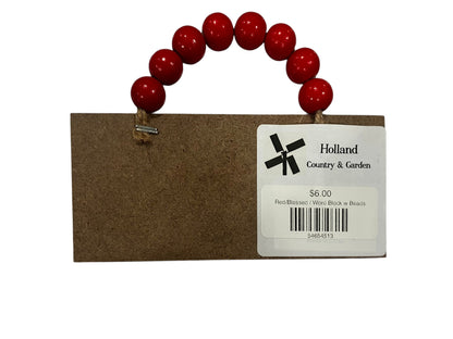 Word Block w Beads - Holland Landscape Supply